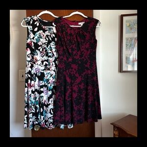 Wisp Dresses Floral Bright and Burgundy - Two Pack